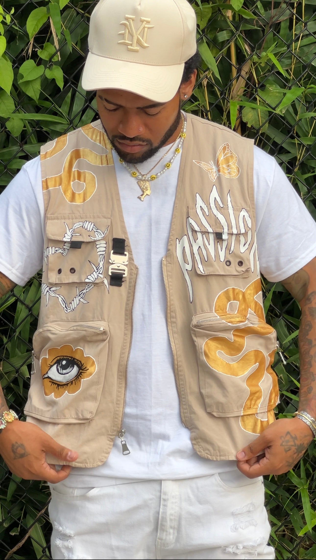 Sade Hand Painted Vest By Eloseeoh