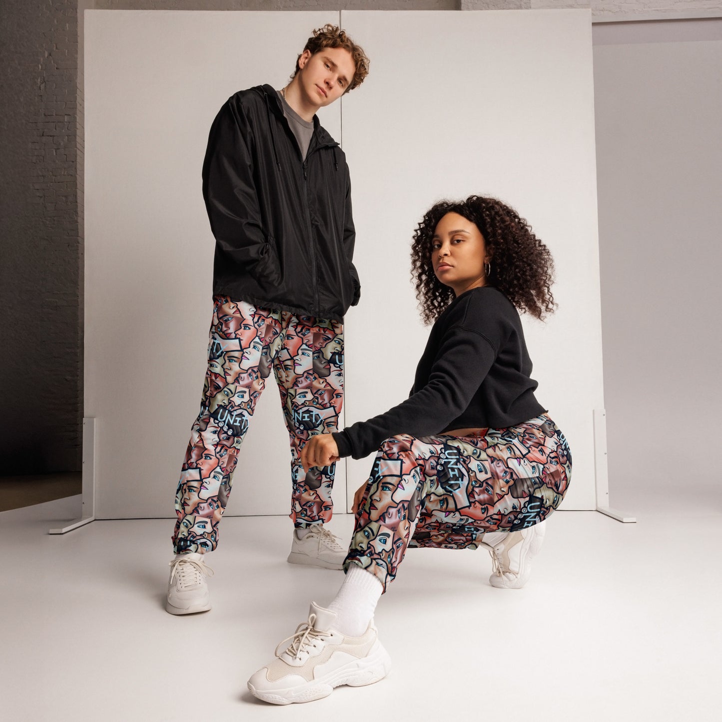 Unisex "Unity Faces" track pants