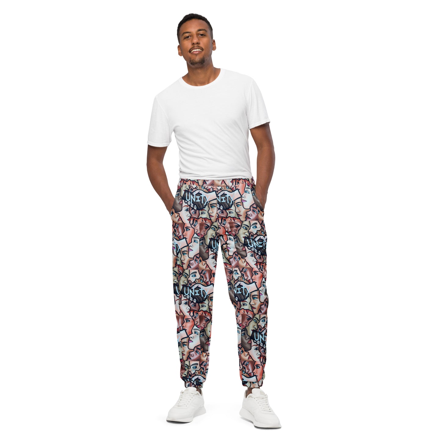 Unisex "Unity Faces" track pants