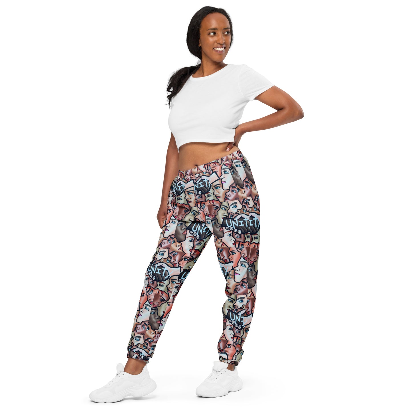 Unisex "Unity Faces" track pants